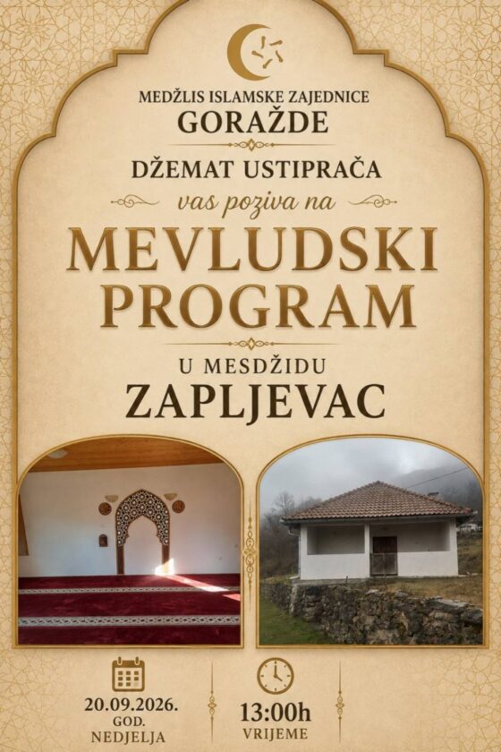 Mevludski program u mesdžidu Zapljevac